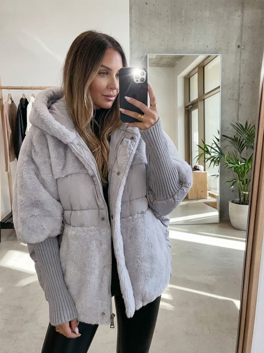 Doudoune femme à capuche – doublée