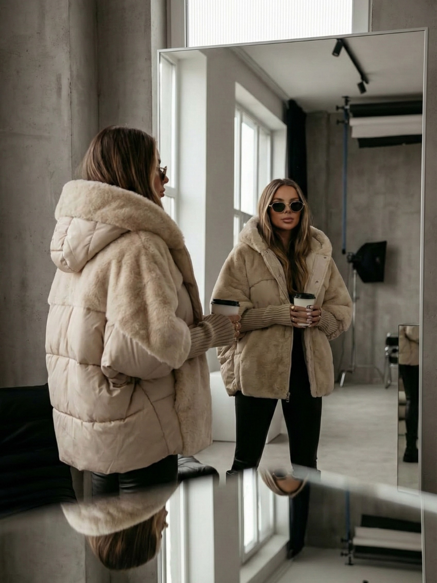 Doudoune femme à capuche – doublée